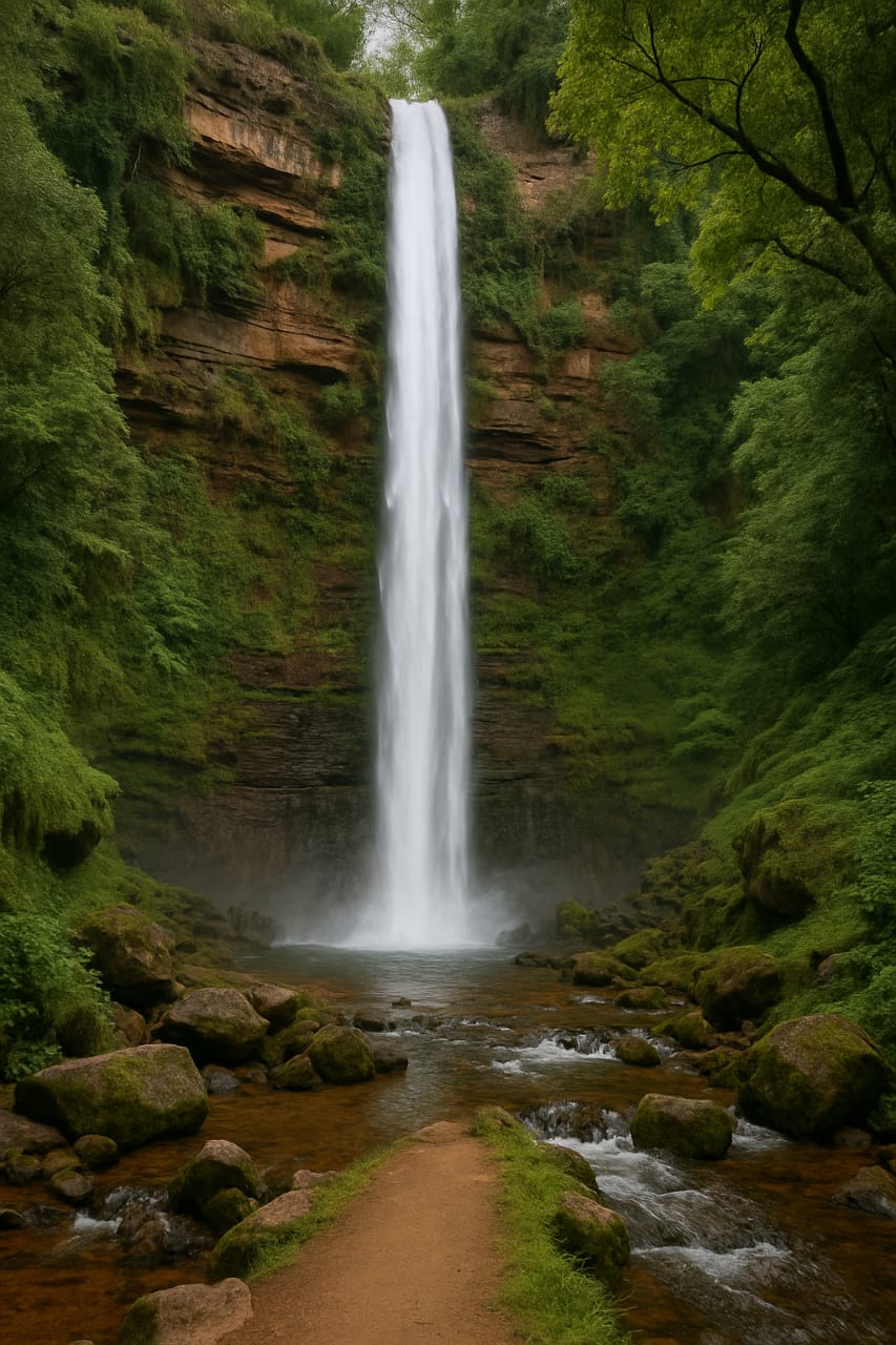 The beautiful Lone Creek Falls near Sabie in Mpumalanga
